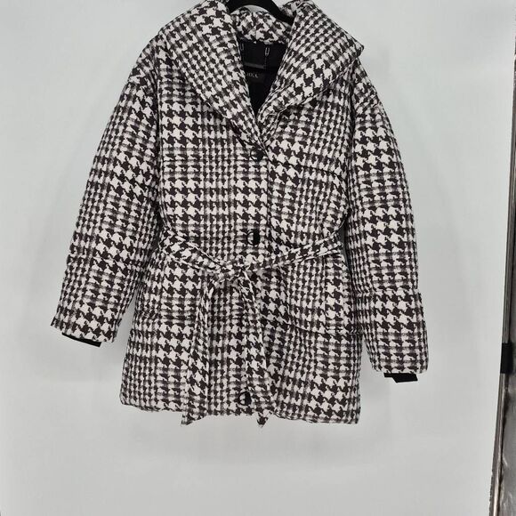 Badgley Mischka Yoko Shawl Collar Puffer Jacket Size XS